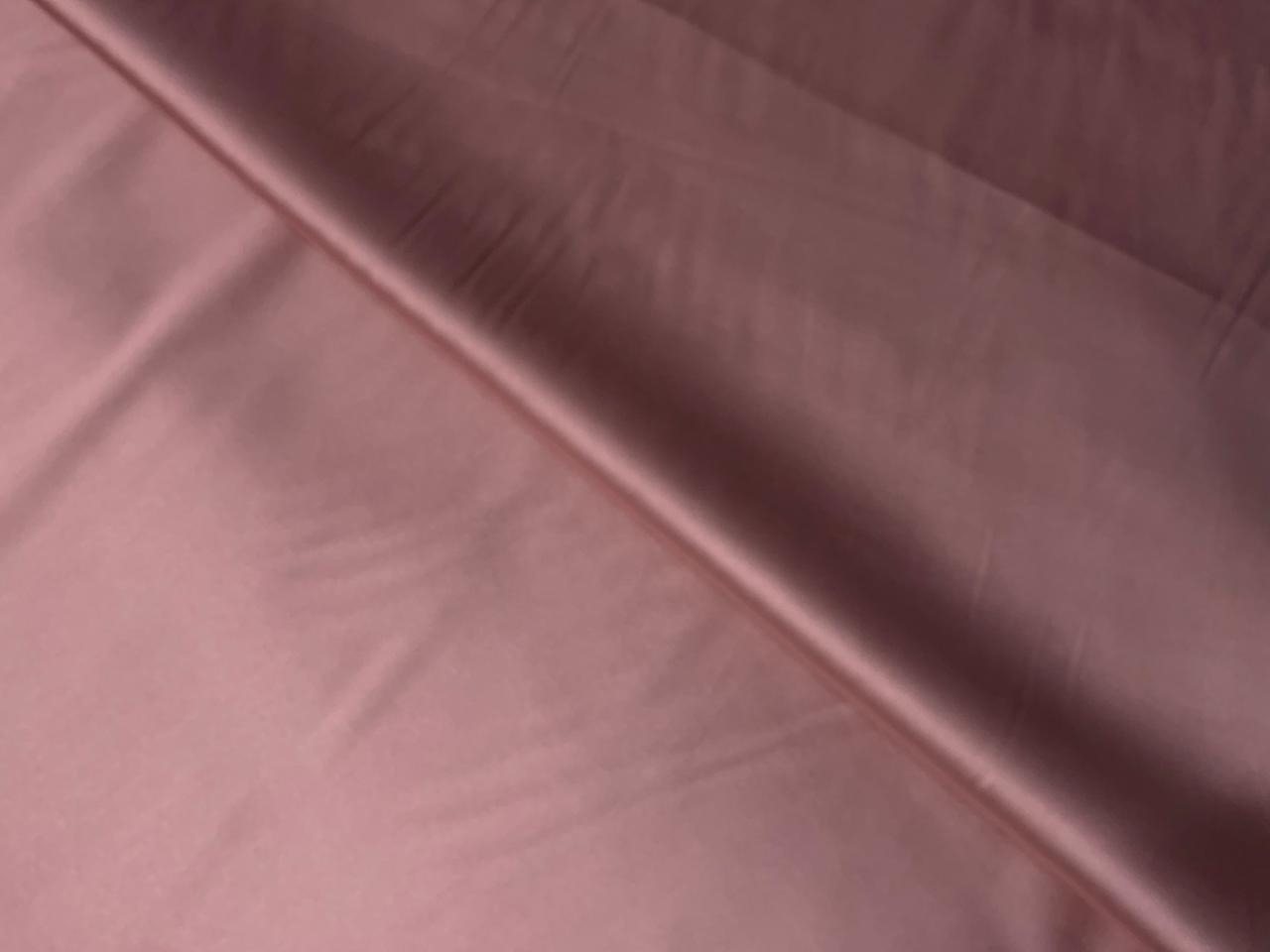 Peach Plain Armani Satin Lycra Fabric KTEX