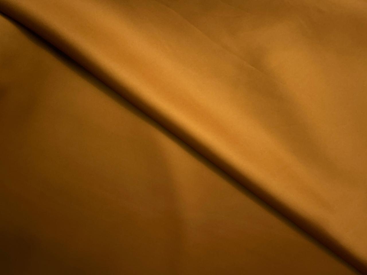 Mustard Plain Armani Satin Lycra N148 Fabric KTEX