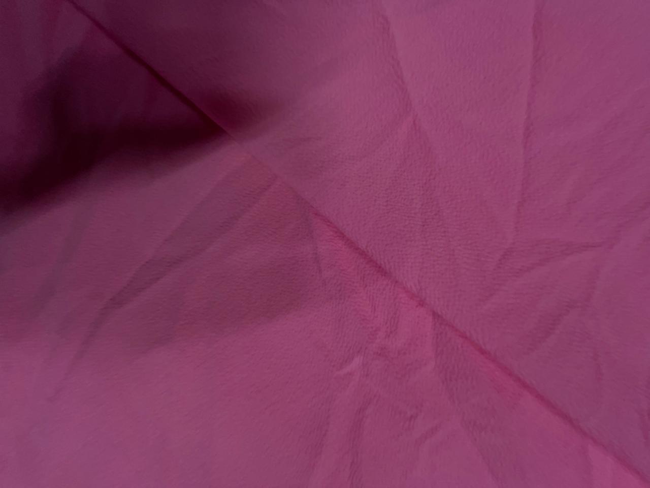 Baby Pink Plain Babble Georgette Fabric KTEX