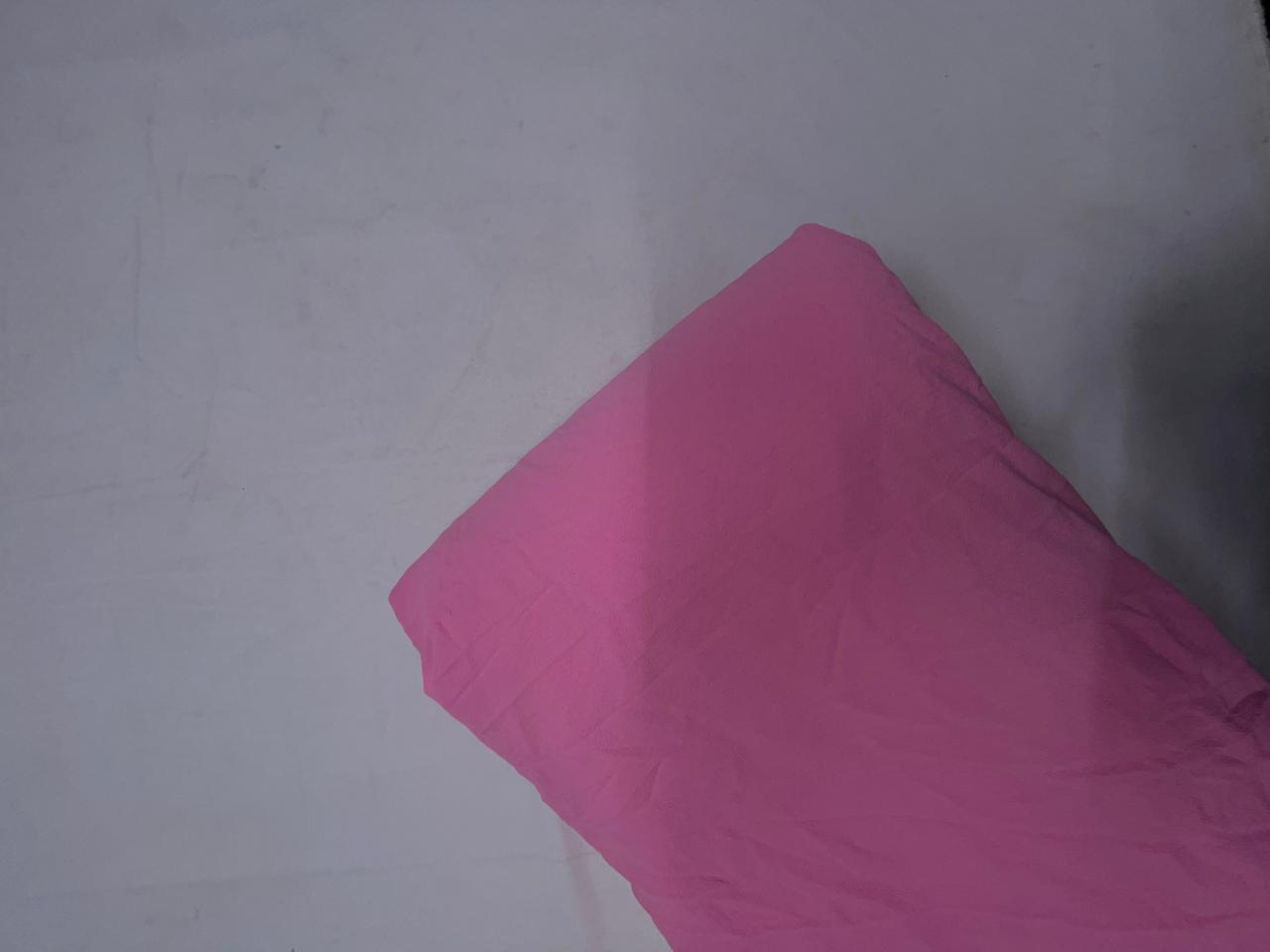 Baby Pink Plain Babble Georgette Fabric KTEX