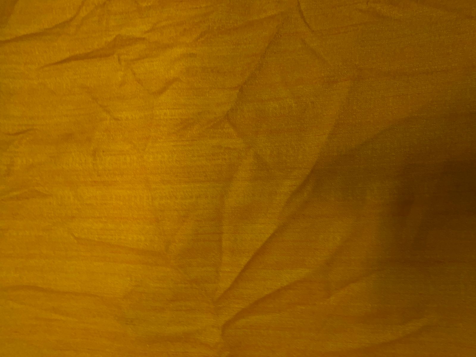 Bright Yellow Plain Matka Silk Fabric Fabric KTEX