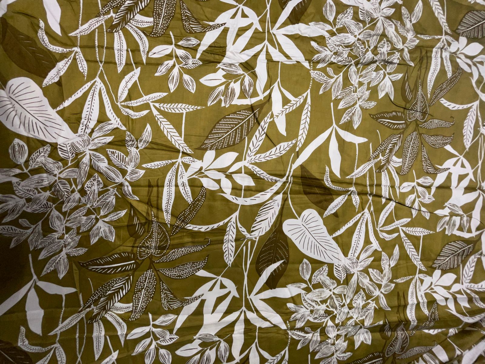 Mehndi Floral Modal Satin Fabric KTEX