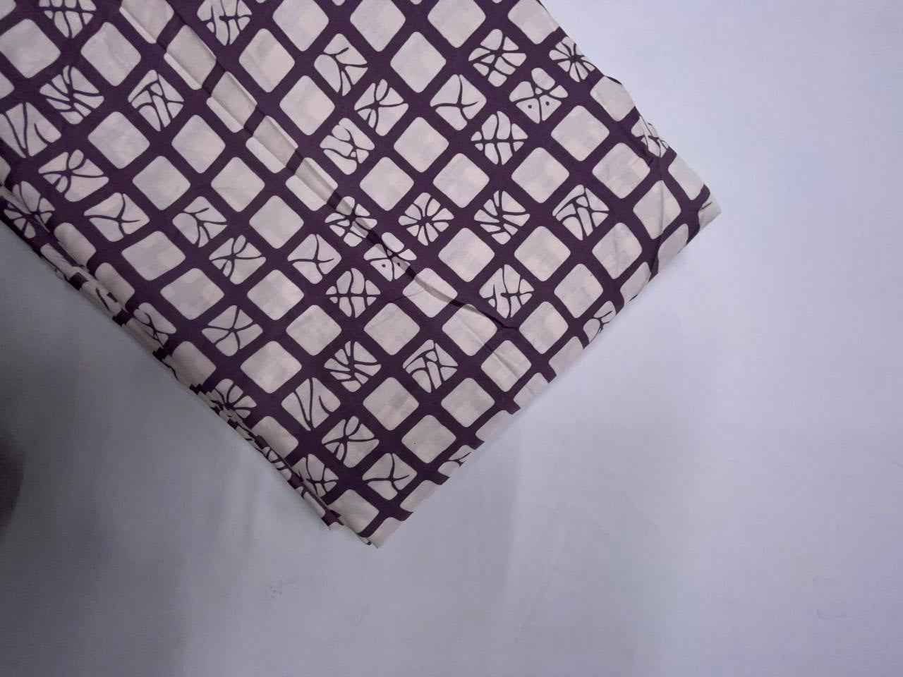 Onion Color Geometric Modal Satin Fabric KTEX