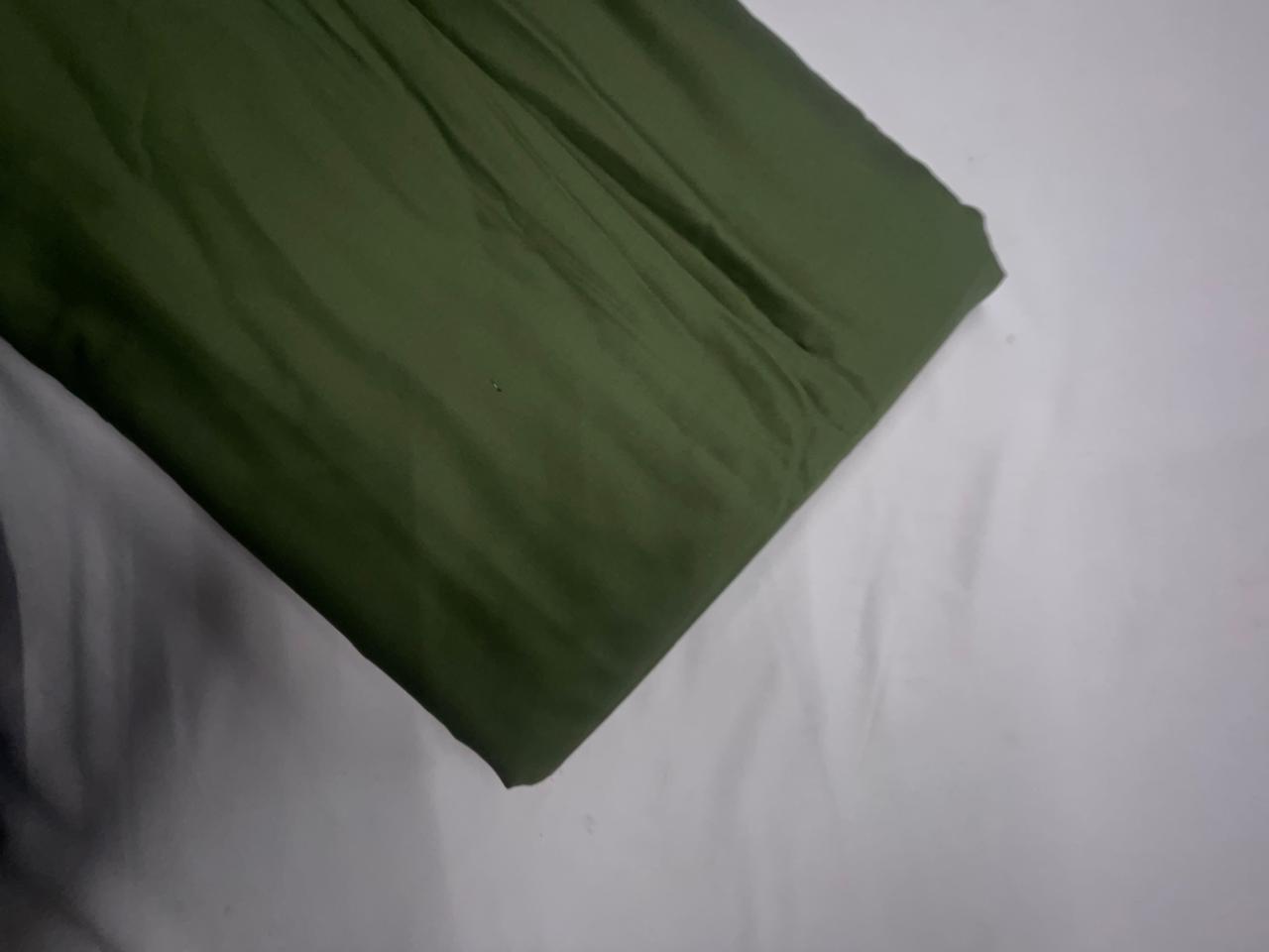 Mehndi Green Plain Glace Cotton Fabric N17 KTEX