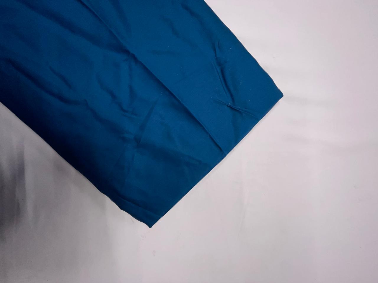 Teal Blue Plain Glace Cotton Fabric N90L KTEX
