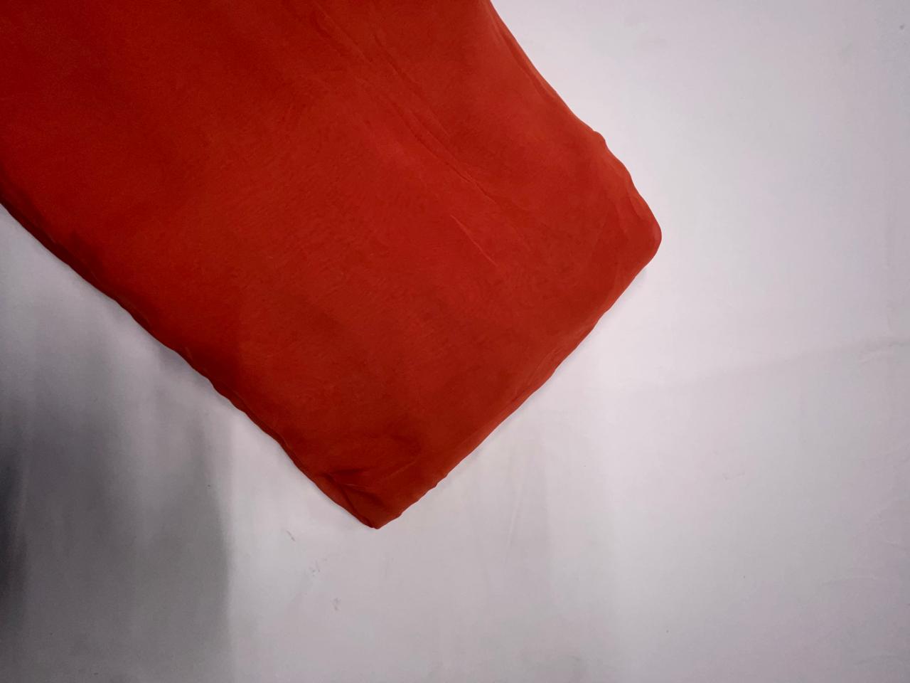 Dark Orange Viscose Organza N120Dd Fabric KTEX