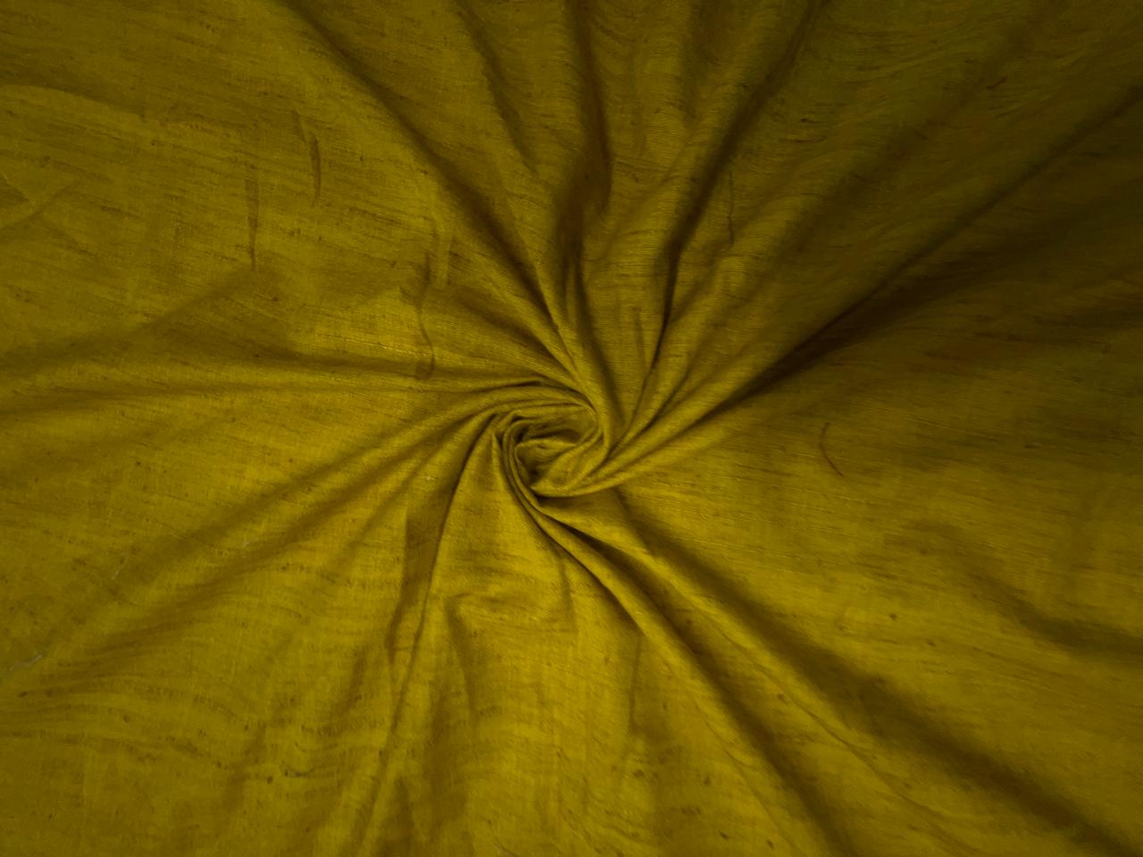 Yellow Plain Cotton Linen Fabric KTEX