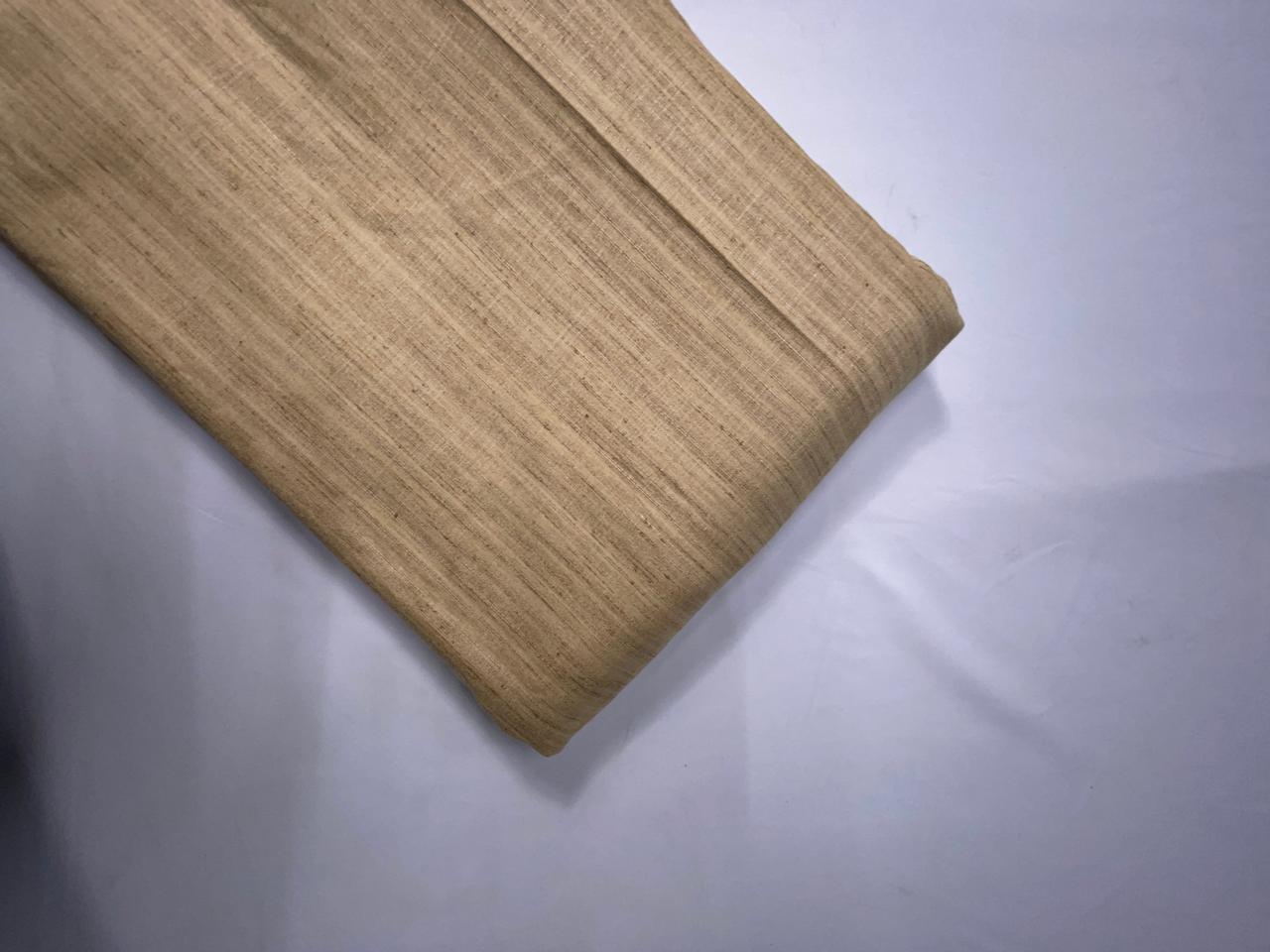Beige Plain Cotton Linen Fabric KTEX