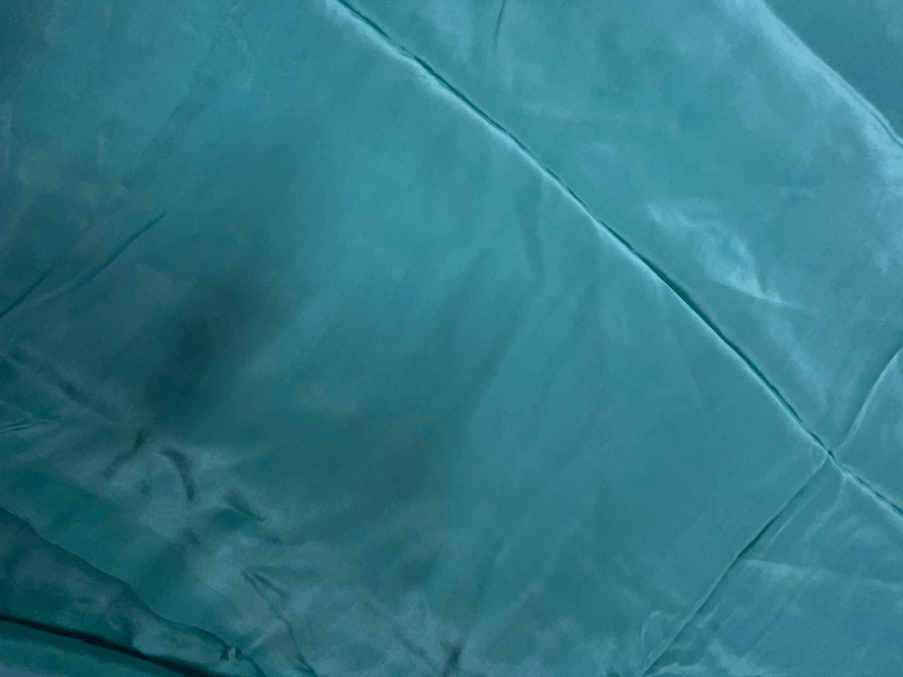 Sea Blue Plain Copy Crepe Fabric KTEX