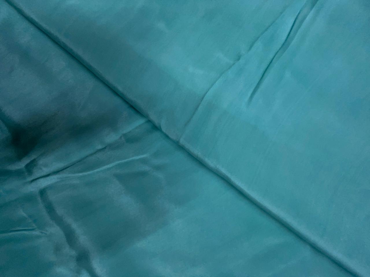 Sea Blue Plain Copy Crepe Fabric KTEX
