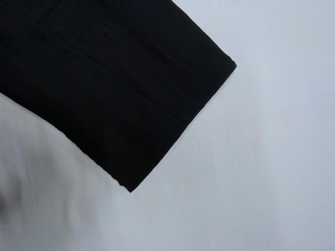 Black Flat Chiffon Fabric KTEX