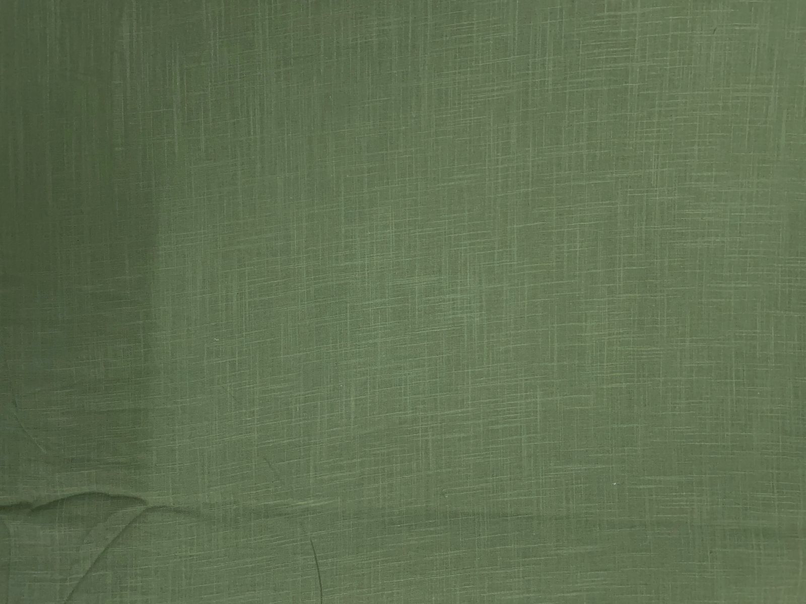 Sage Green Plain Dyed Cotton Slub Fabric KTEX