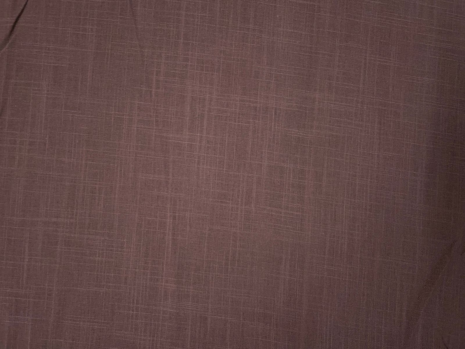 Brown Plain Dyed Cotton Slub Fabric KTEX