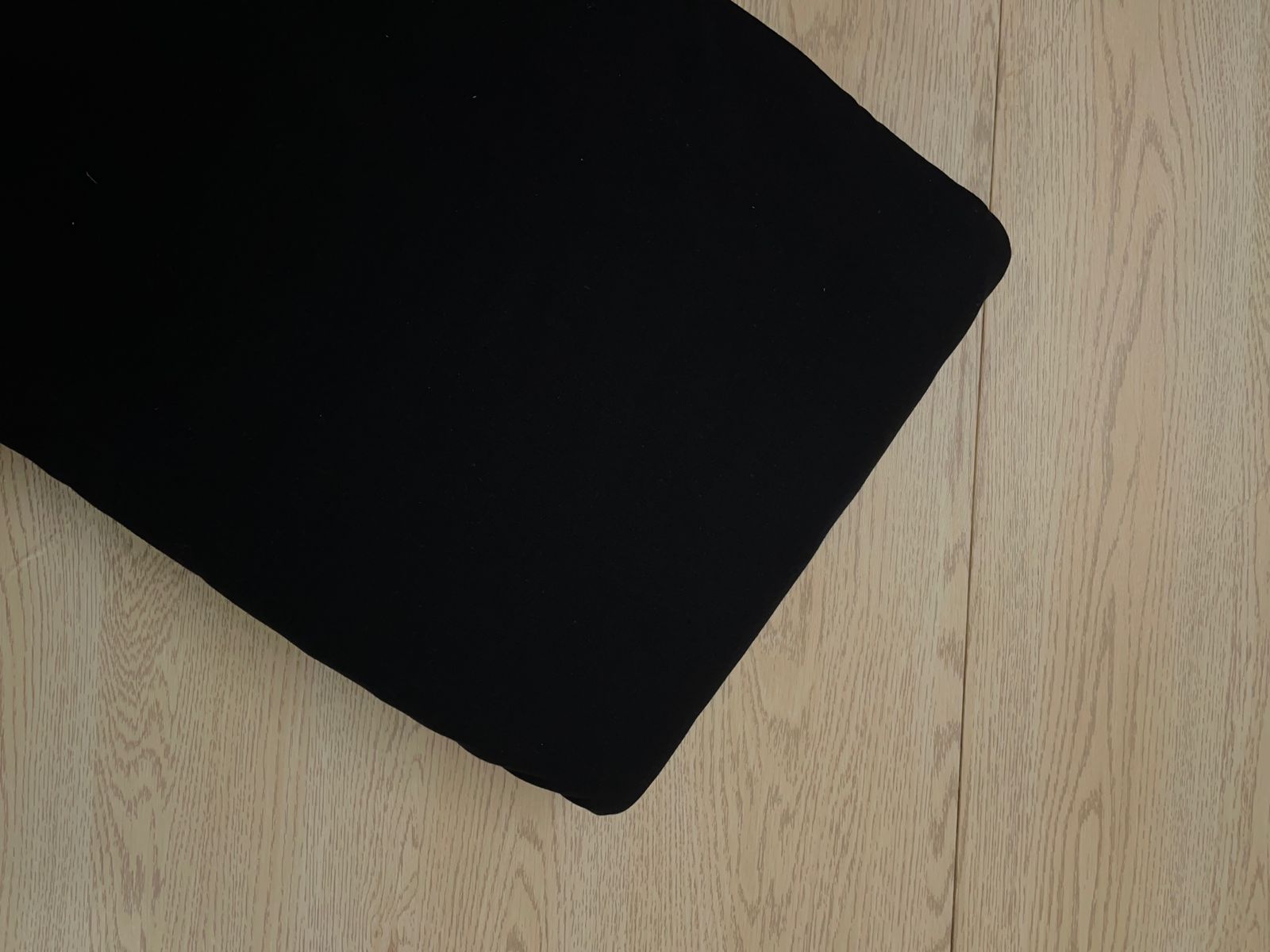 Black Plain Dyed Cotton Flex Fabric KTEX