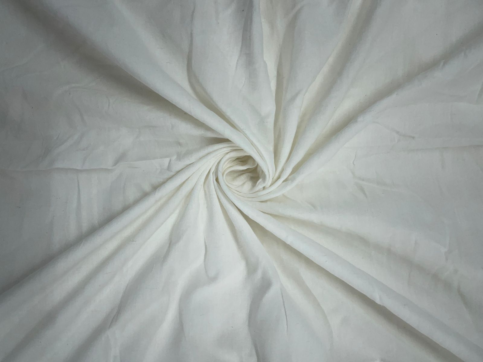 White Plain Dyed Cotton Flex Fabric KTEX