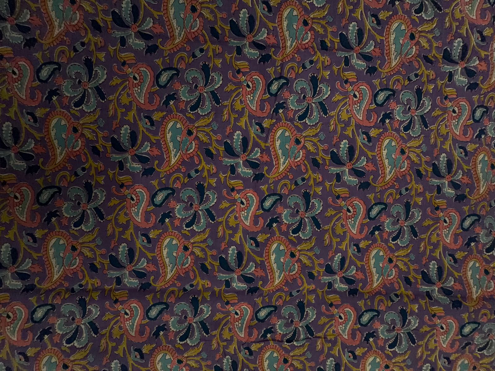 Lilac Floral Cotton Cambric Fabric KTEX