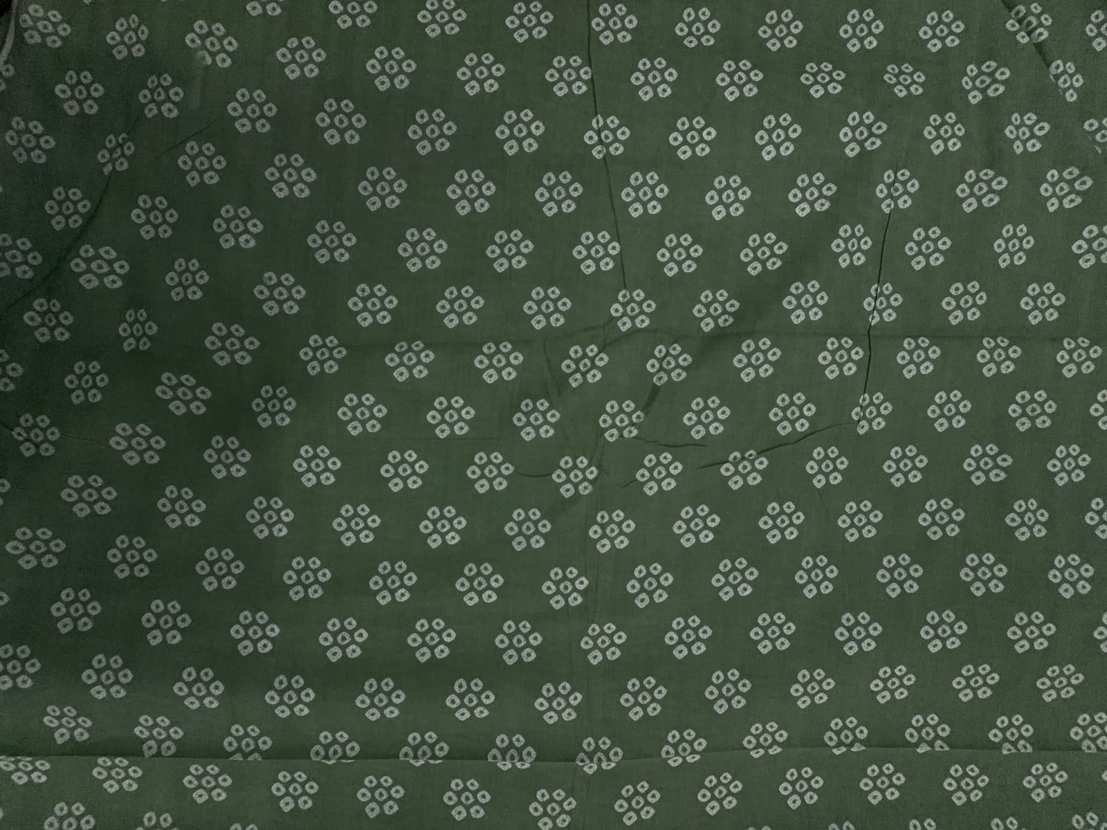 Sea Green Floral Cotton Cambric Fabric KTEX