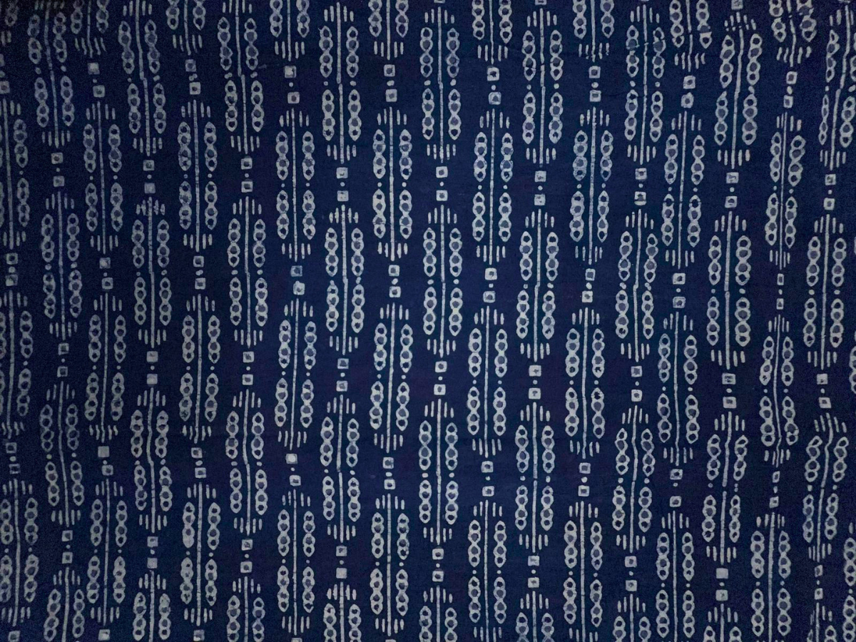 Indigo Stripes Cotton Cambric Fabric KTEX