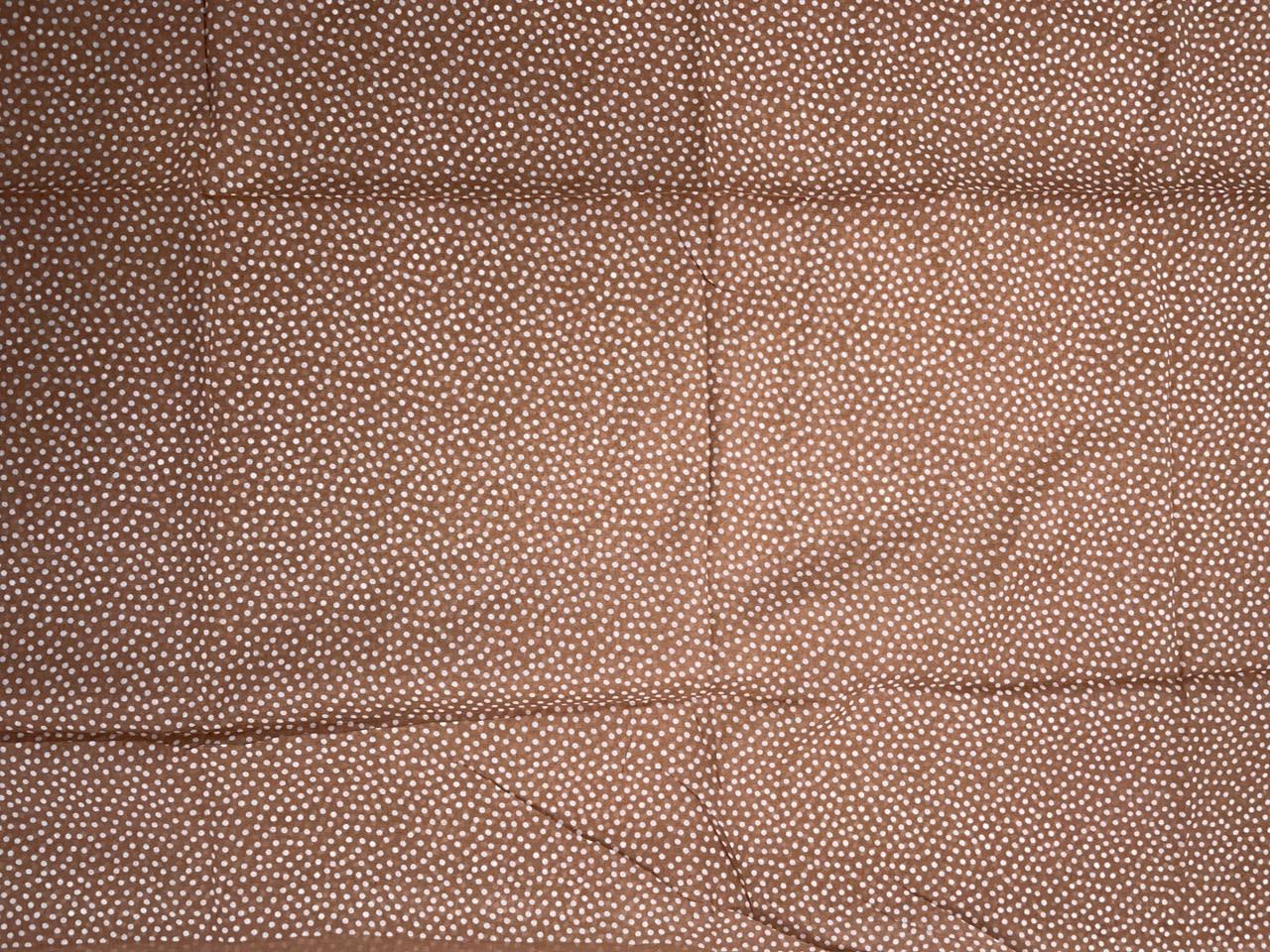 Brown Floral Pure Cotton Suit Set With Dupatta KTEX