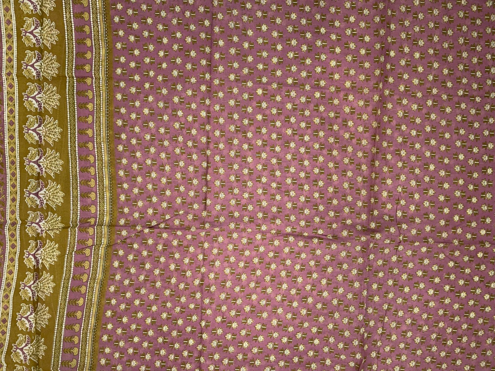 Onion Pink Flora Pure Cotton Suit Set With Dupatta KTEX