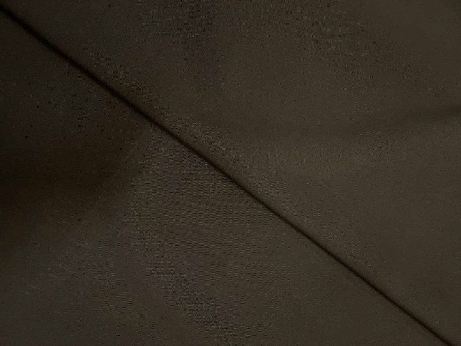 Dark Brown Plain Barbie Crepe Fabric KTEX