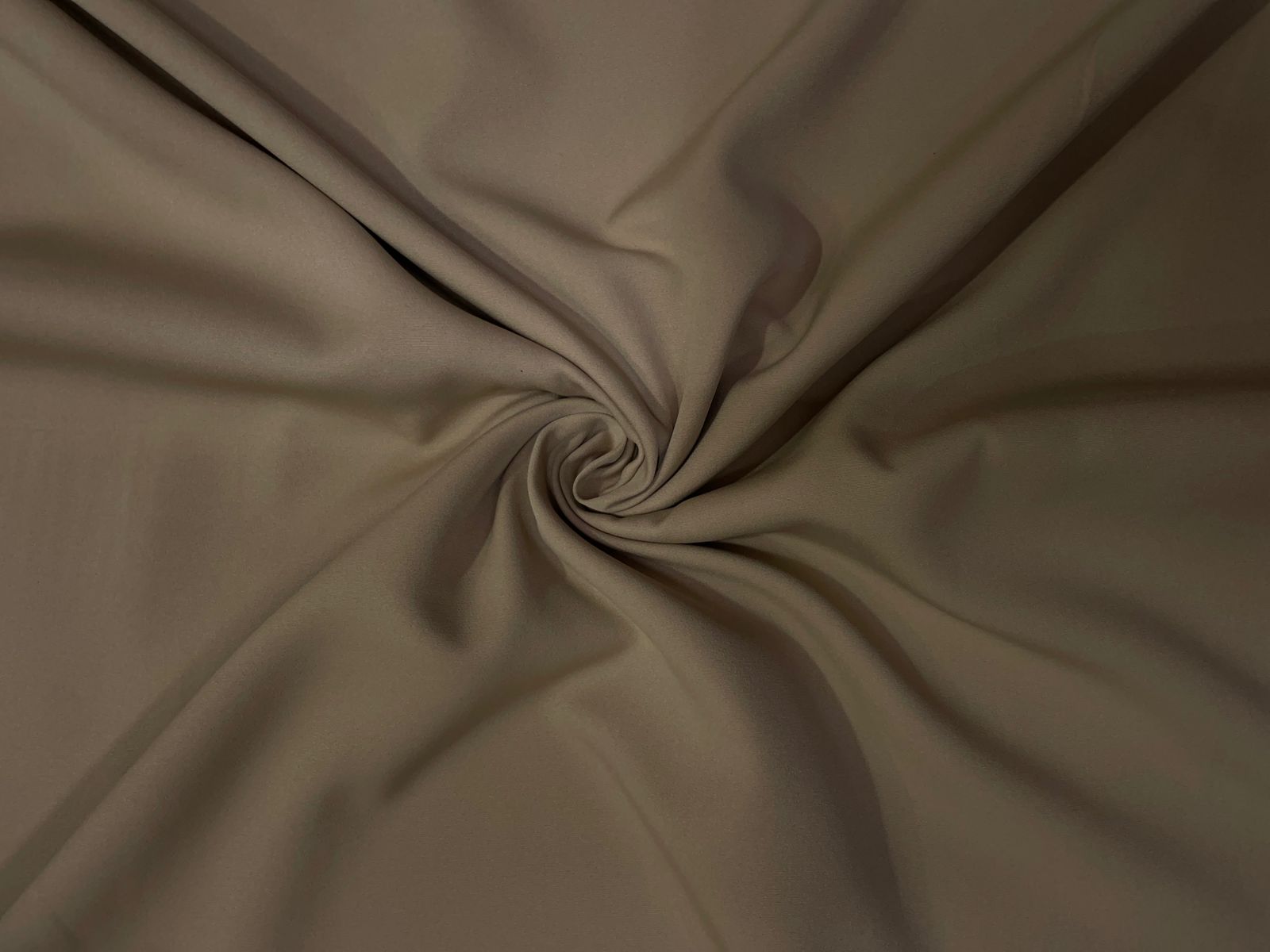 Light Fawn Plain Barbie Crepe Fabric KTEX