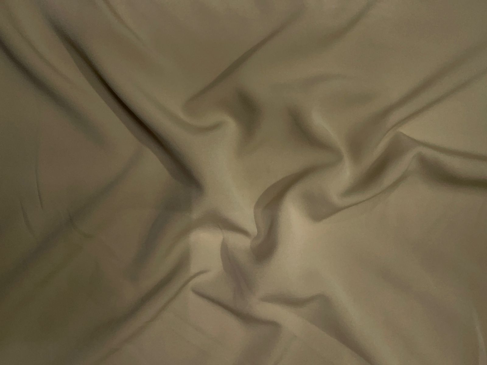 English Beige Plain Barbie Crepe Fabric KTEX