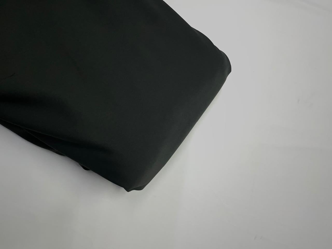 Dark Olive Plain Premium Imported Korean Lachka Fabric KTEX