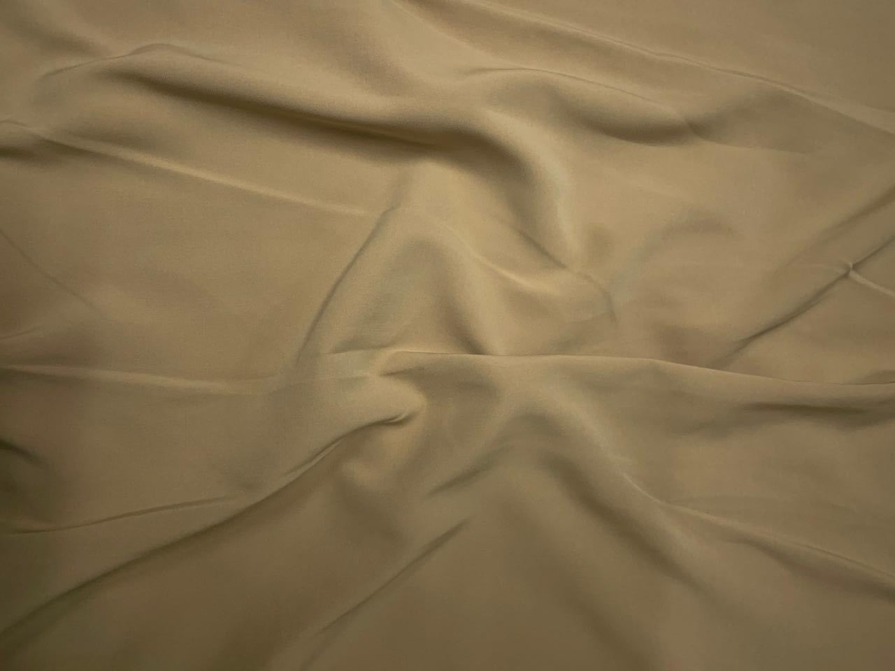 Fawn Plain Premium Imported Korean Lachka Fabric KTEX