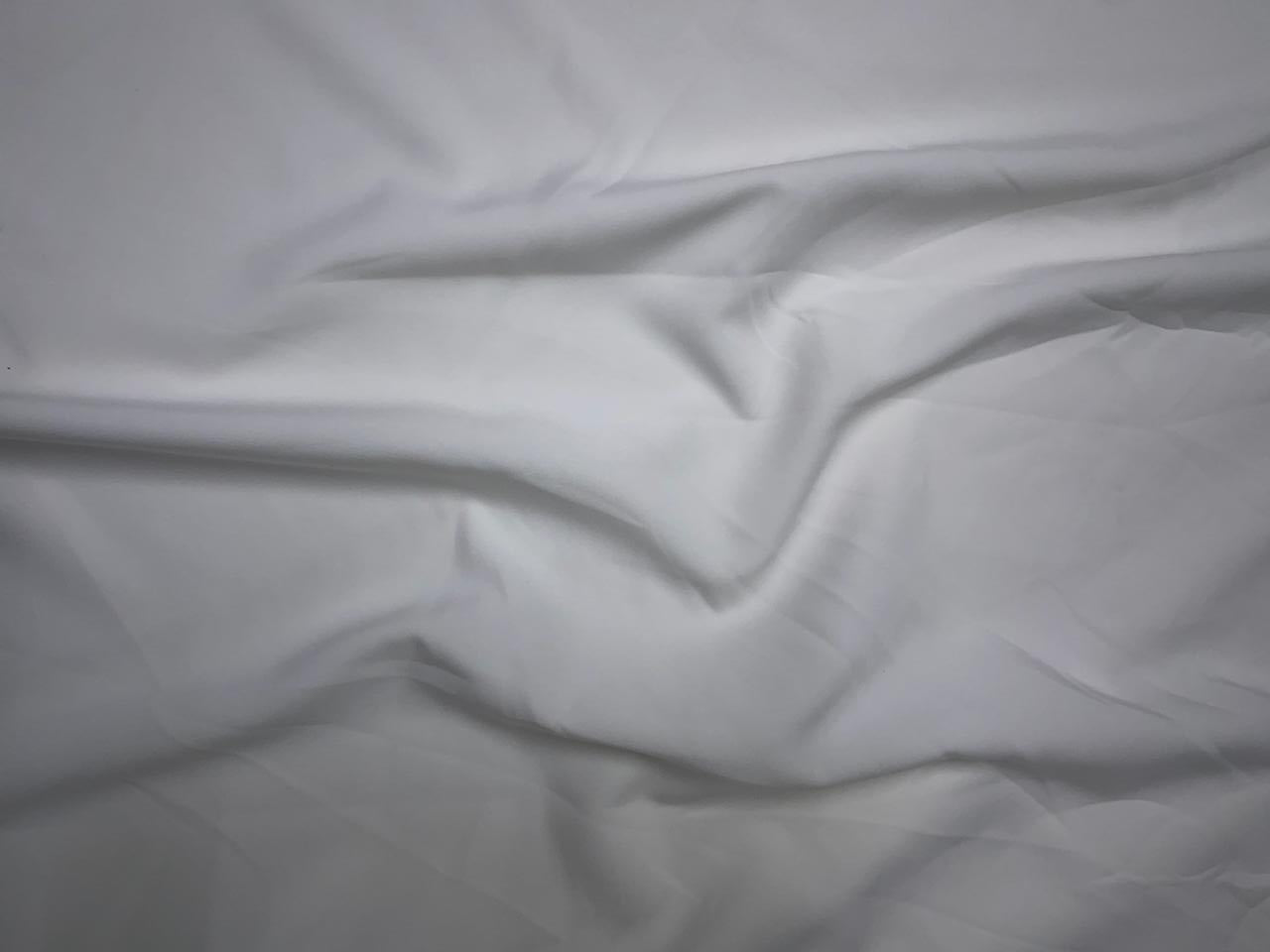 White Plain Premium Imported Korean Lachka Fabric KTEX