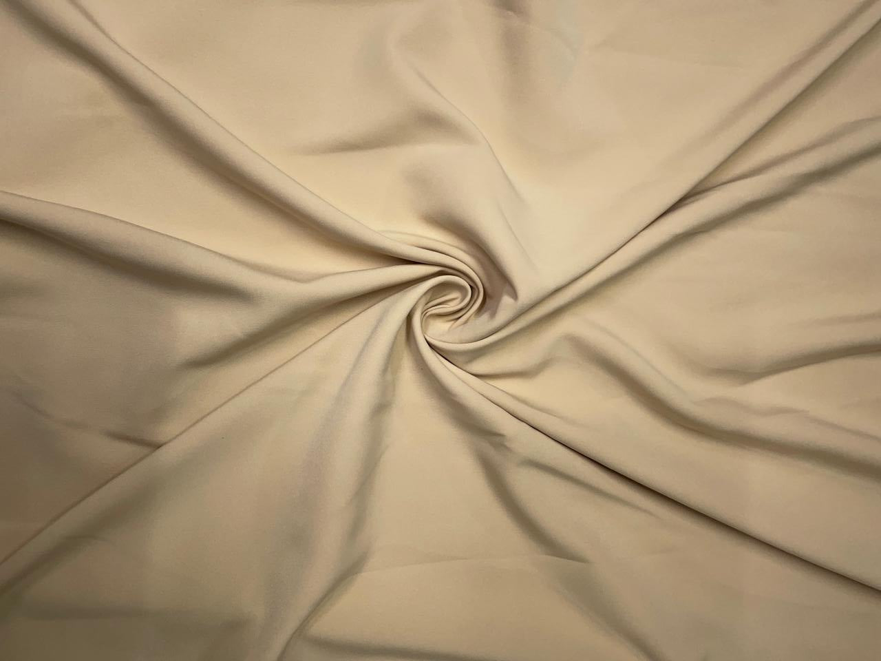 Light Fawn Plain Premium Imported Korean Lachka Fabric KTEX