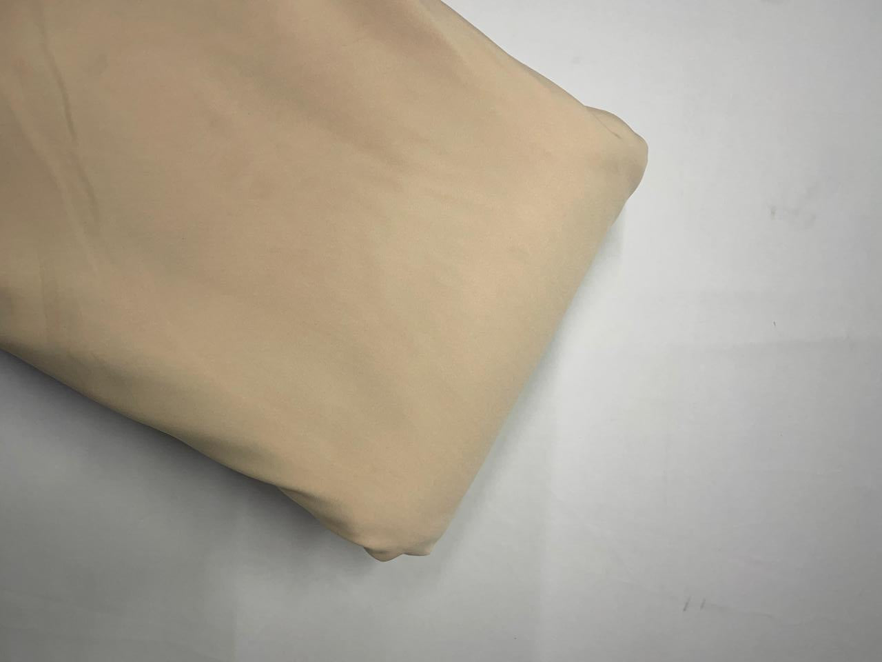 Light Fawn Plain Premium Imported Korean Lachka Fabric KTEX