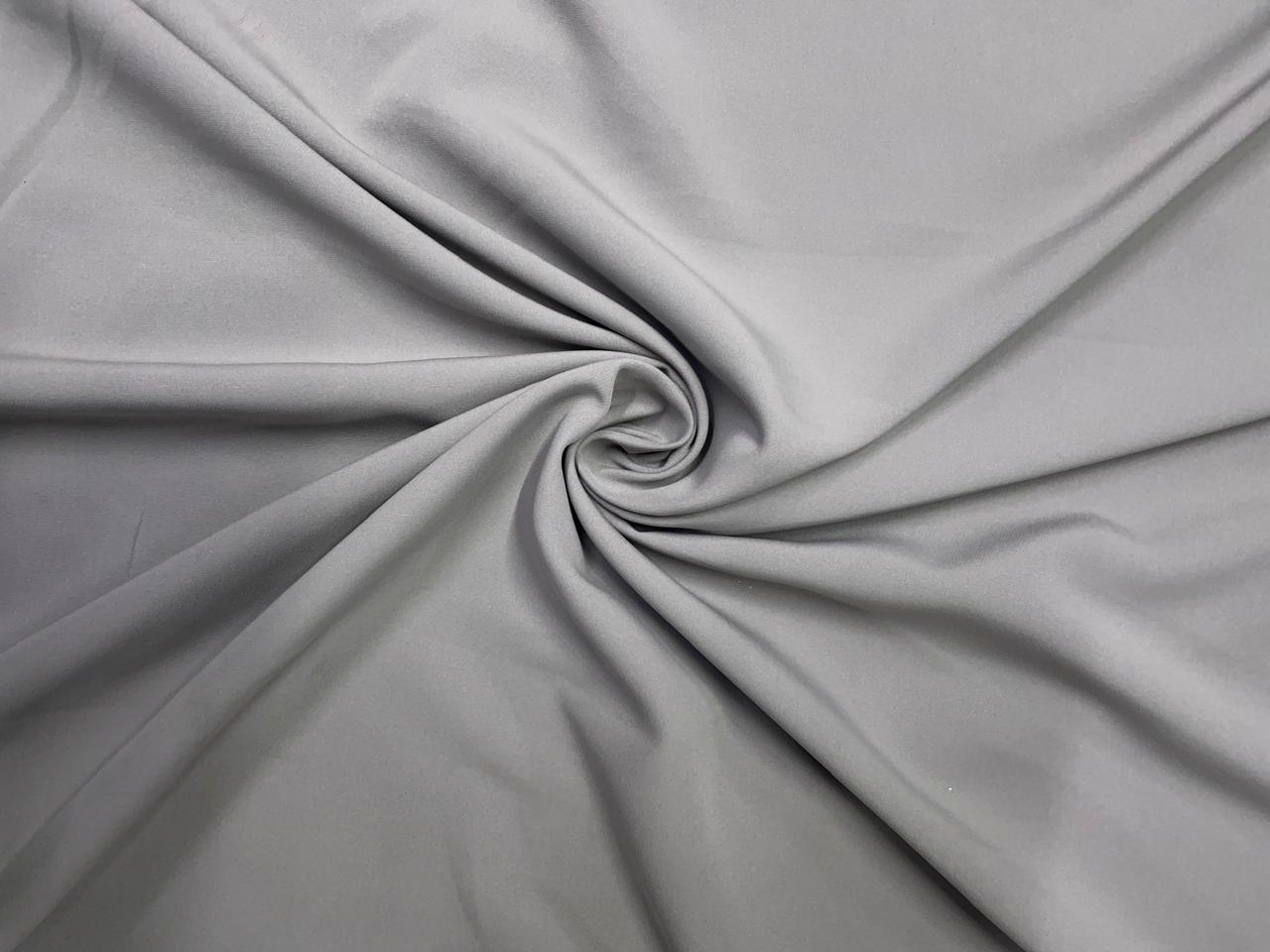 Light Grey Plain Premium Imported Korean Lachka Fabric KTEX