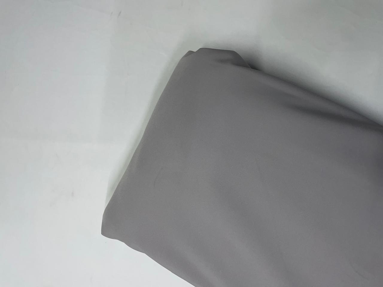 Light Grey Plain Premium Imported Korean Lachka Fabric KTEX
