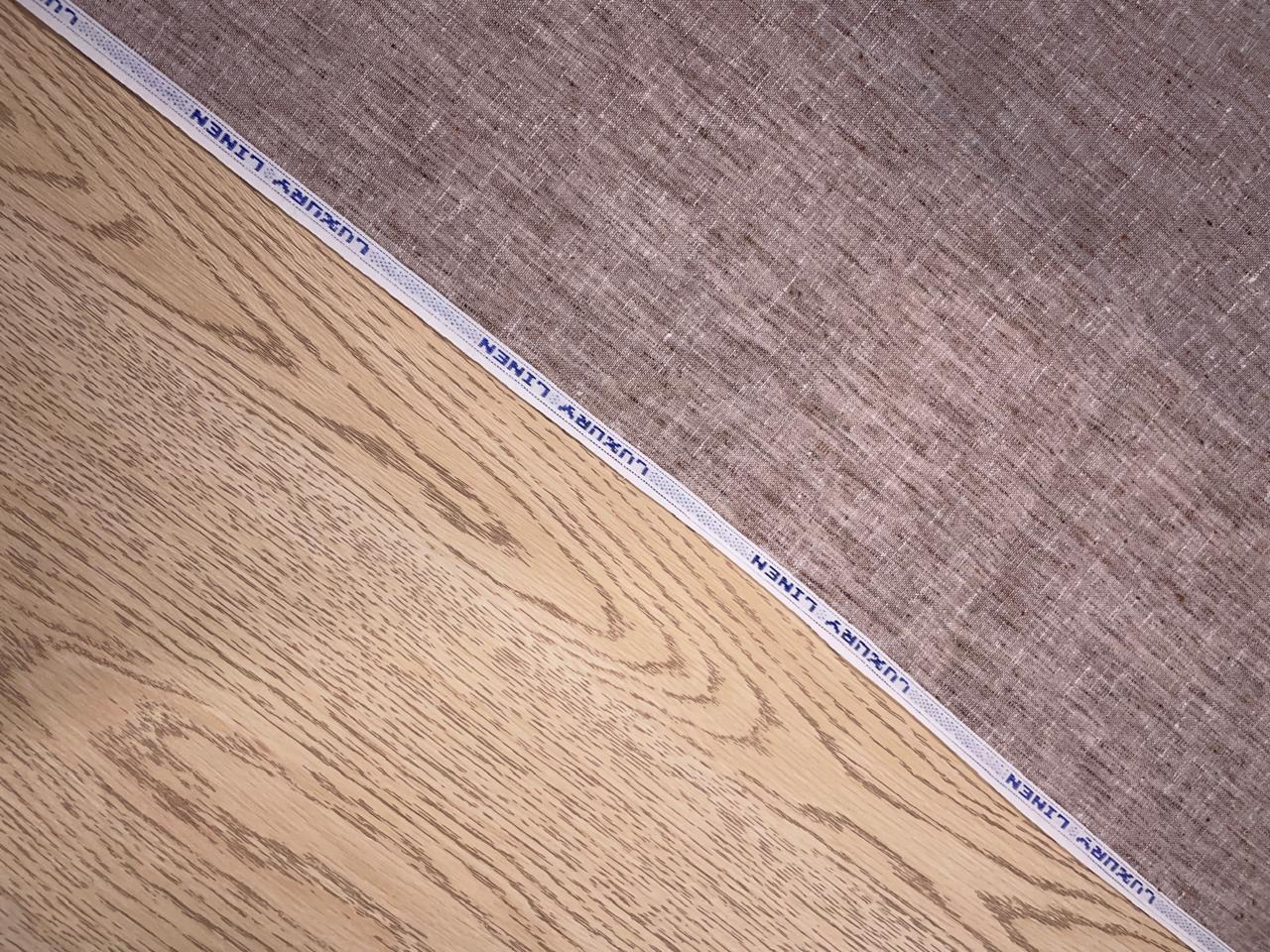 Light Brown Plain Cotton Linen Fabric KTEX