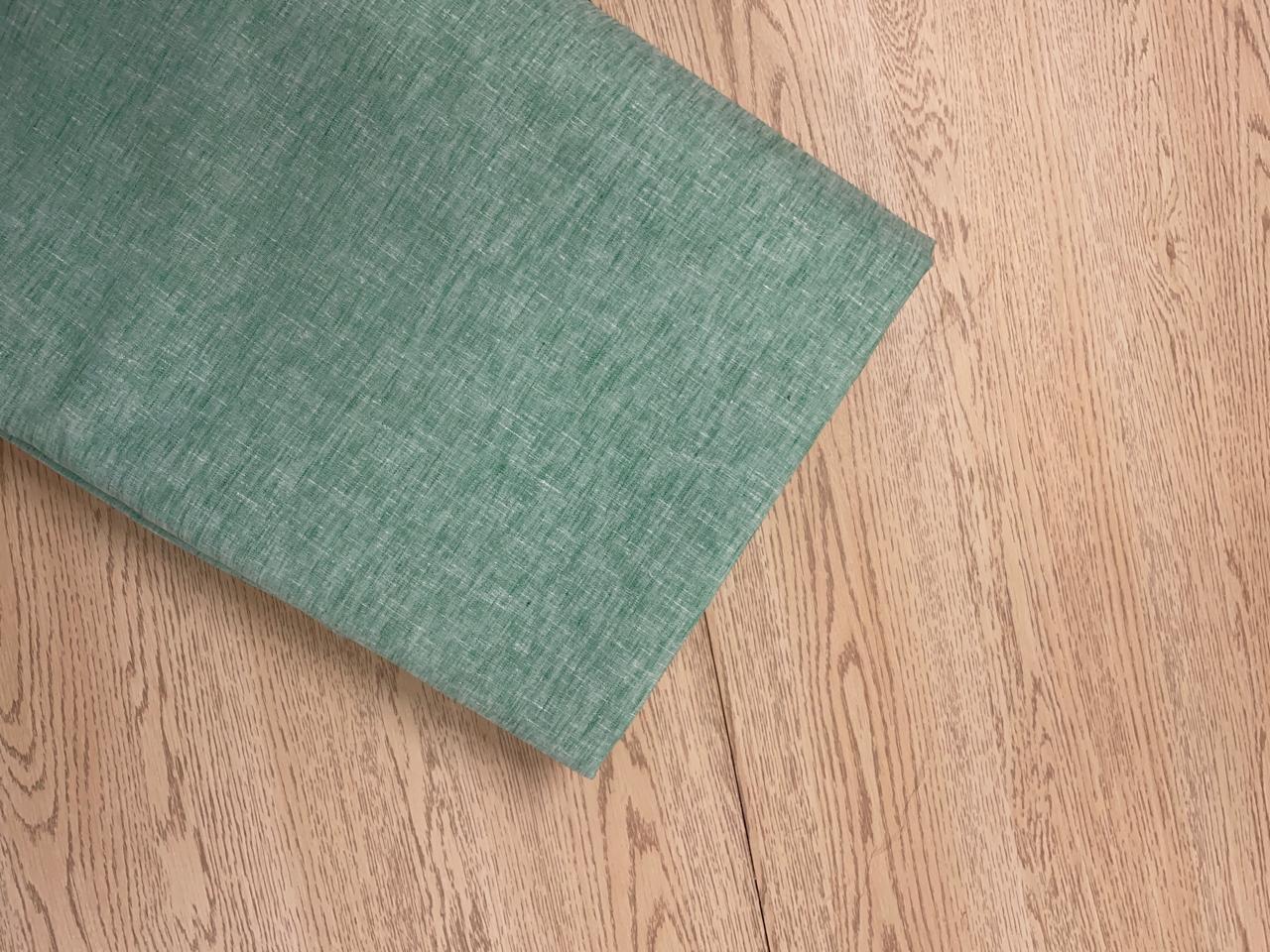 Light Green Plain Cotton Linen Fabric KTEX