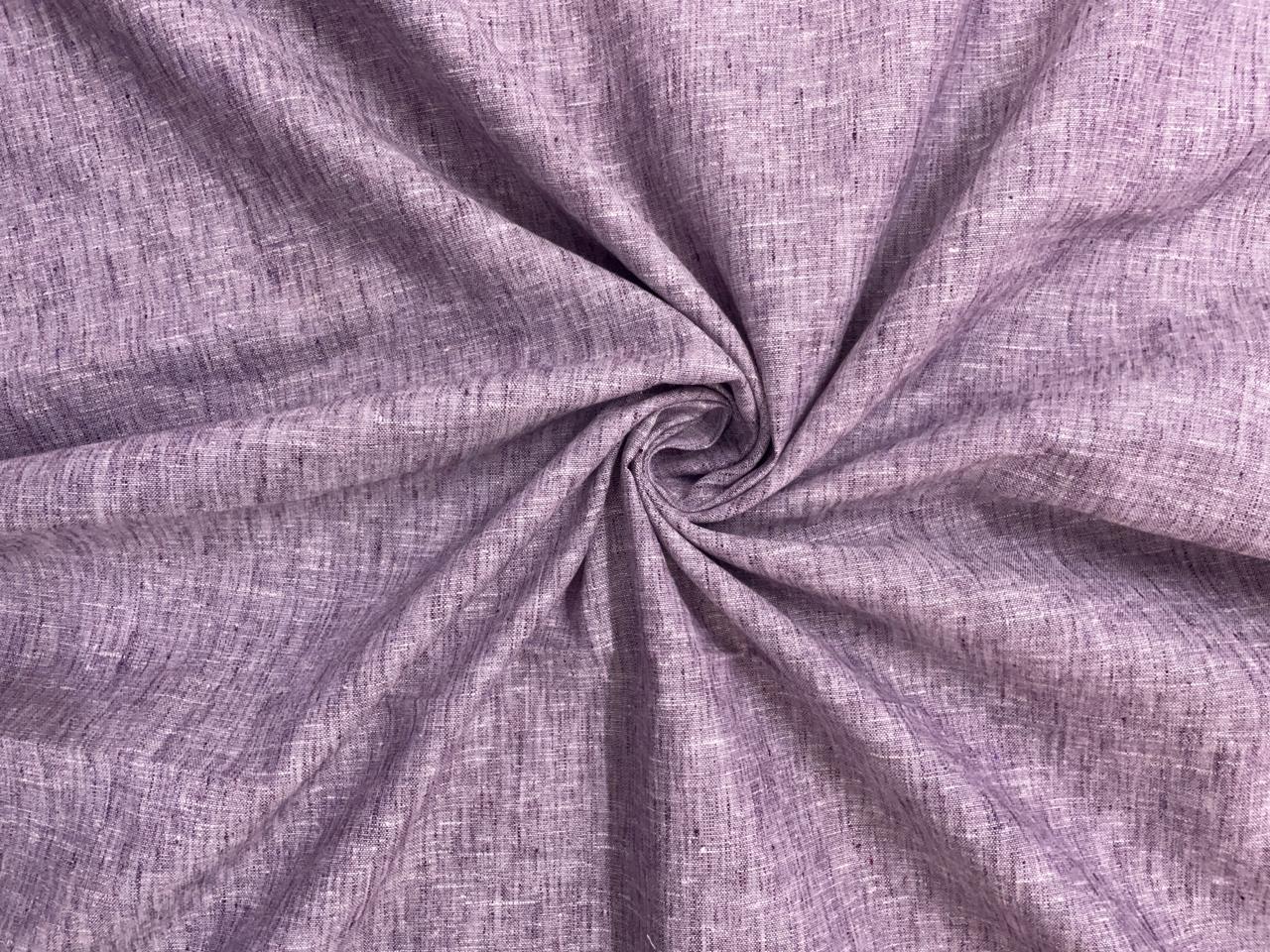 Dark Purple Plain Cotton Linen Fabric KTEX