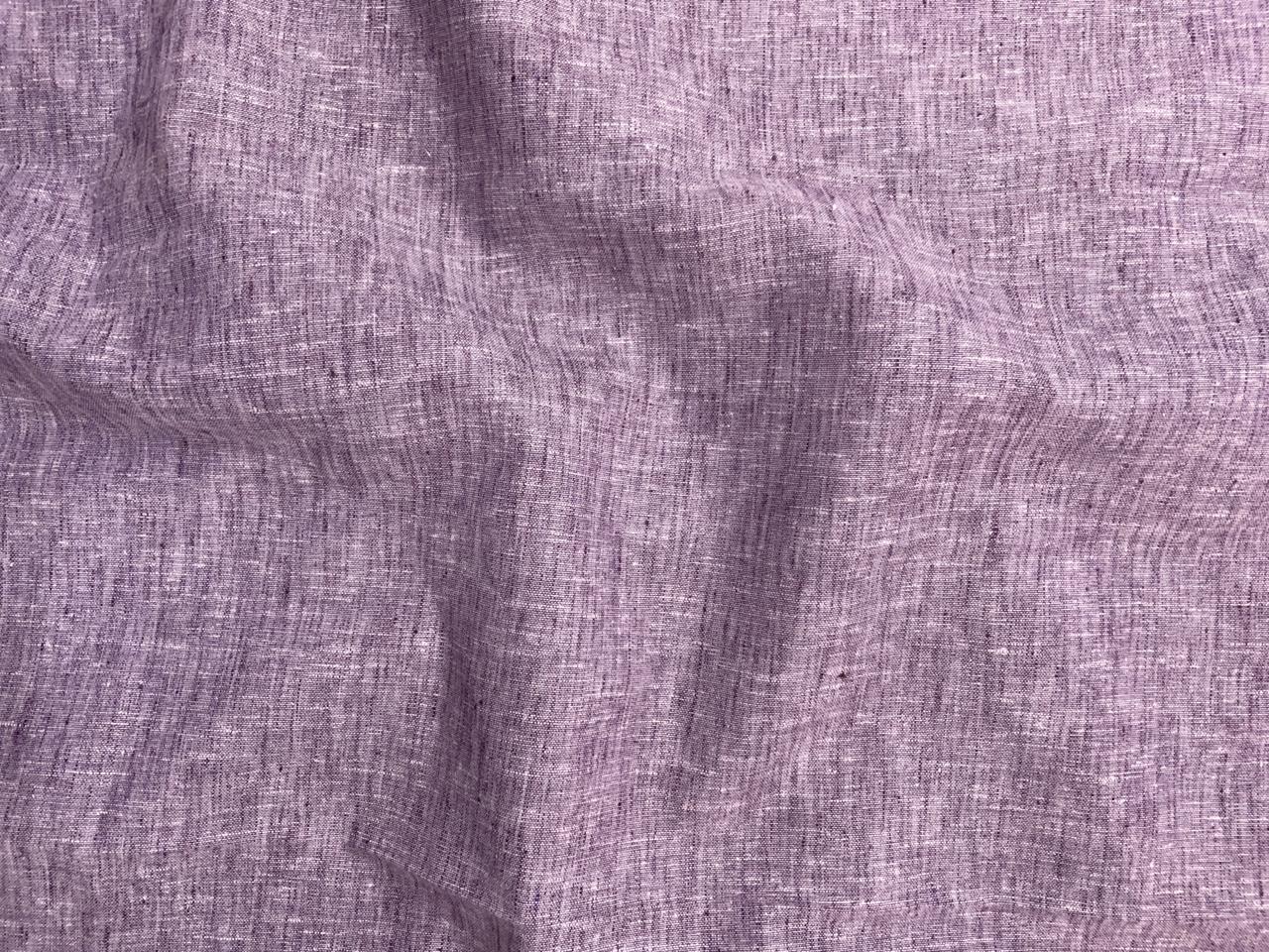 Dark Purple Plain Cotton Linen Fabric KTEX
