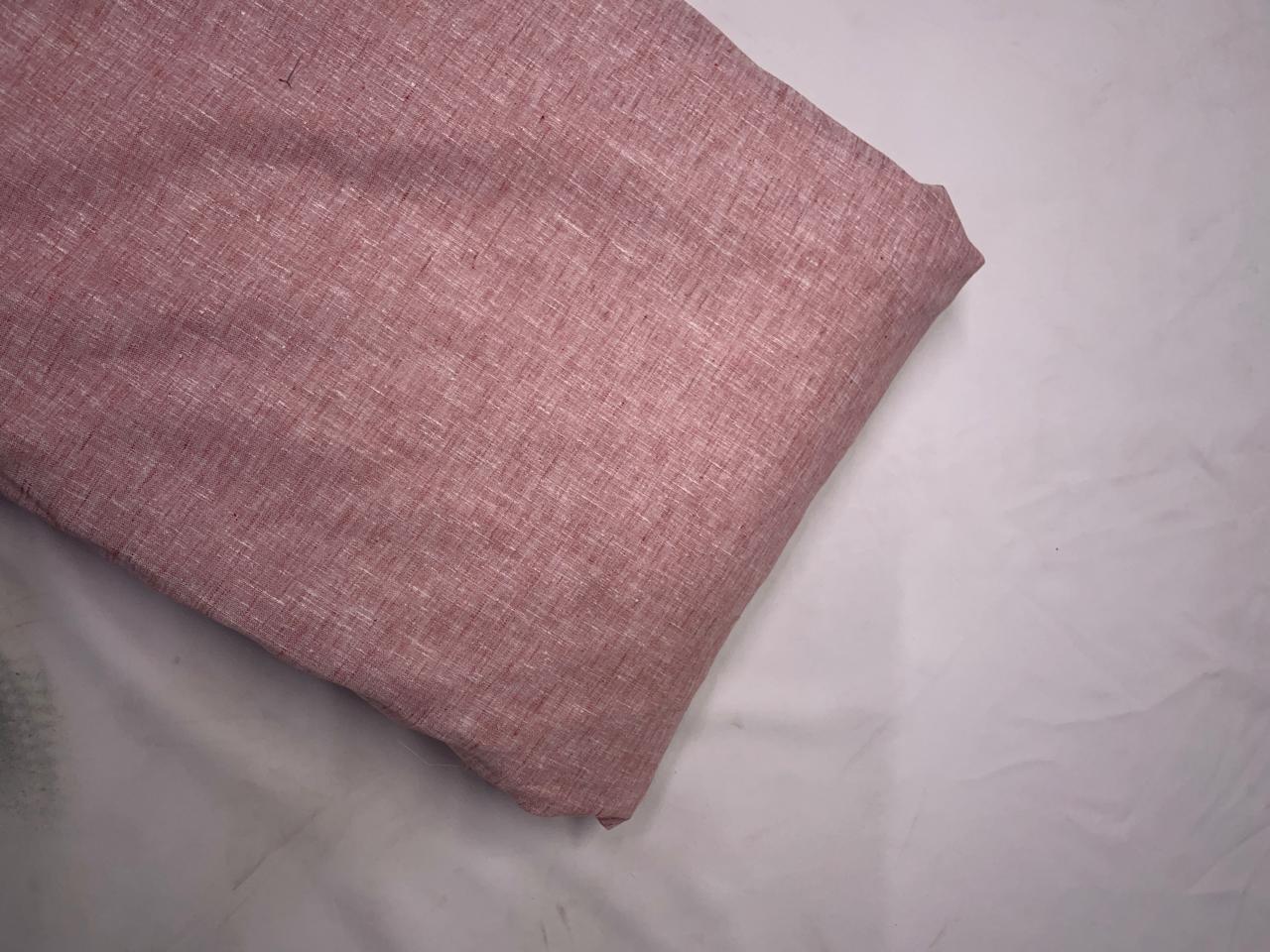 Red Plain Cotton Linen Fabric KTEX