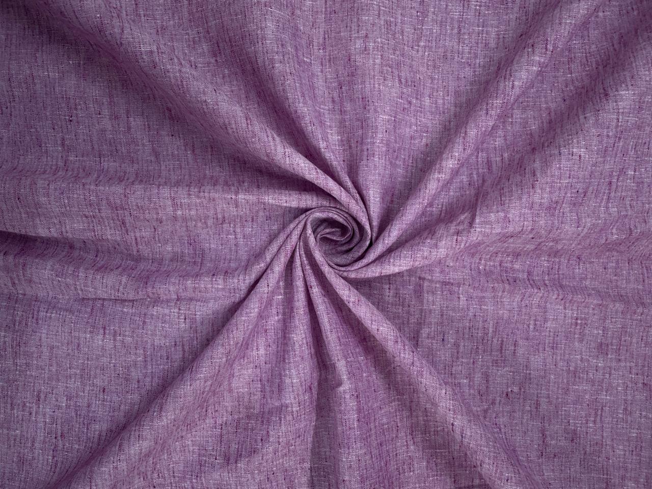Purple Plain Cotton Linen Fabric KTEX