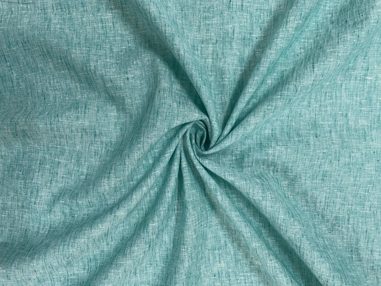 Sea Green Plain Cotton Linen Fabric KTEX