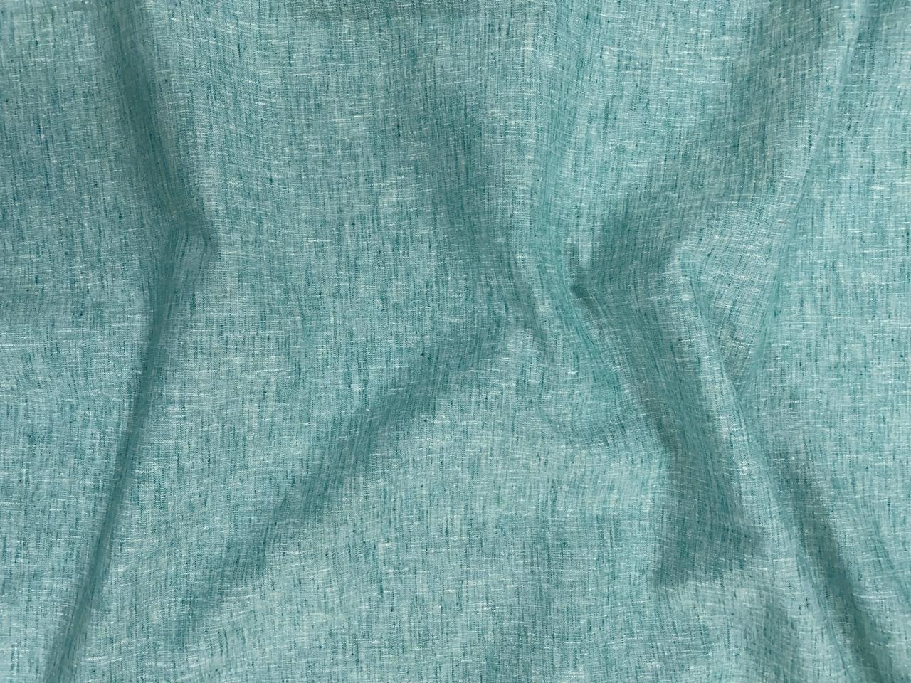 Sea Green Plain Cotton Linen Fabric KTEX