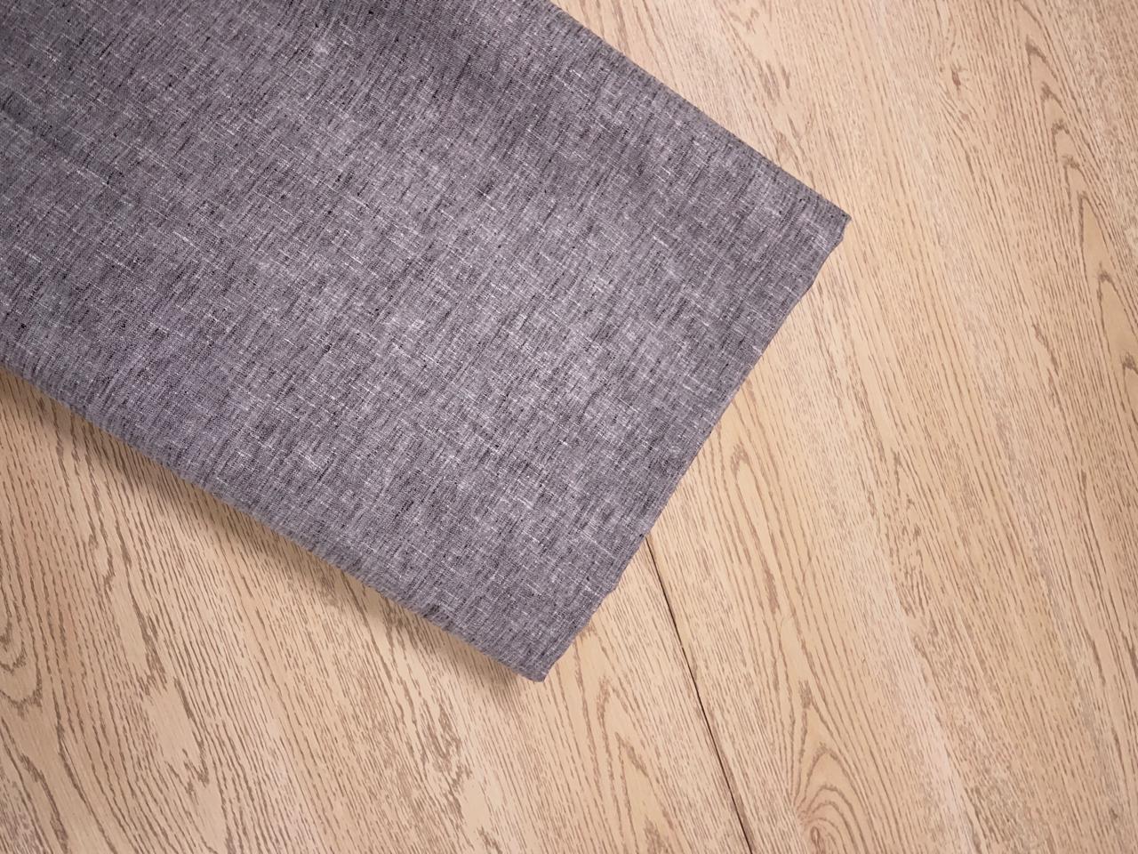 Brown Plain Cotton Linen Fabric KTEX