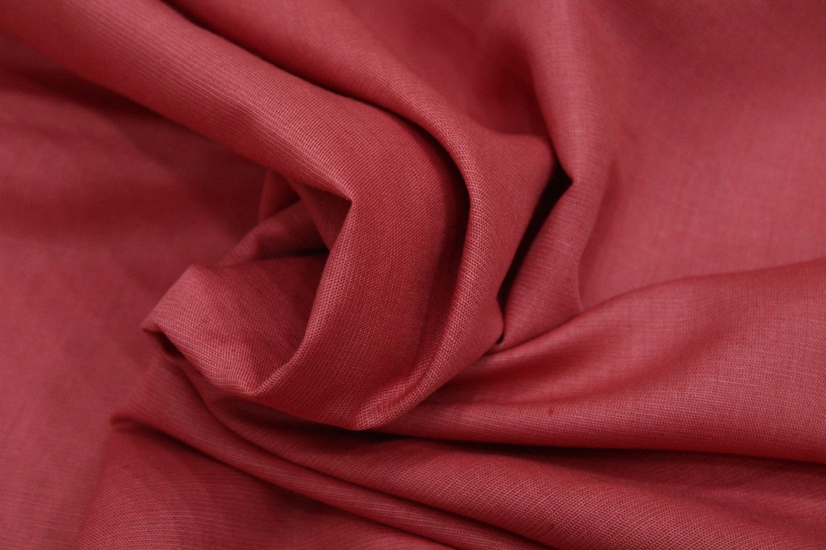 Red Plain Premium Linen Fabric