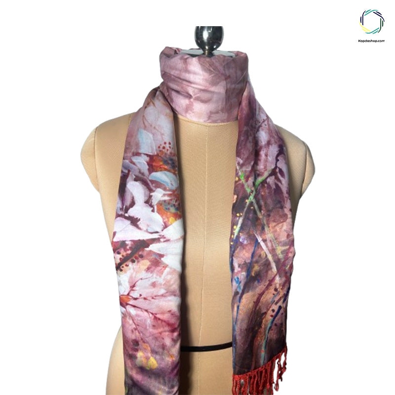 Multicolor Floral Designed Premium Stole