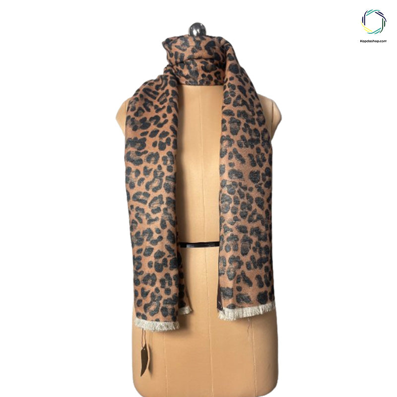 Louis Vuitton - Brown Animal Design Dual Sided Premium Stole