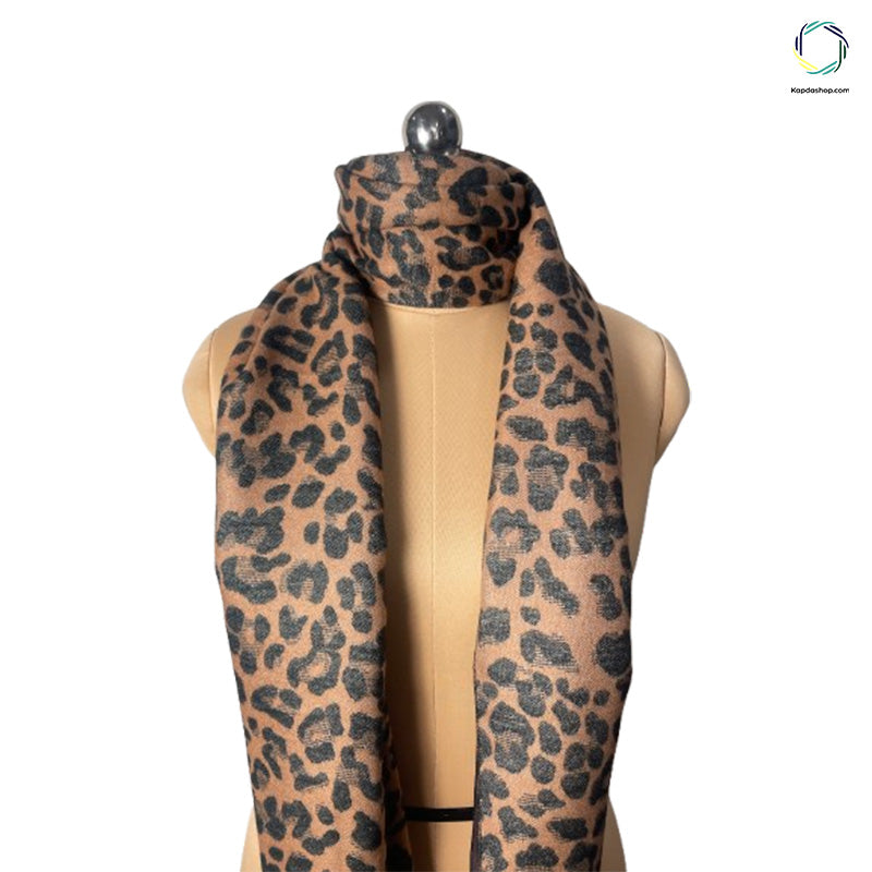 Louis Vuitton - Brown Animal Design Dual Sided Premium Stole