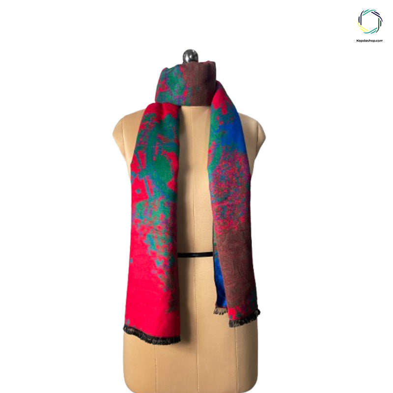 Multicolor Designed Dual Sided Premium Stole