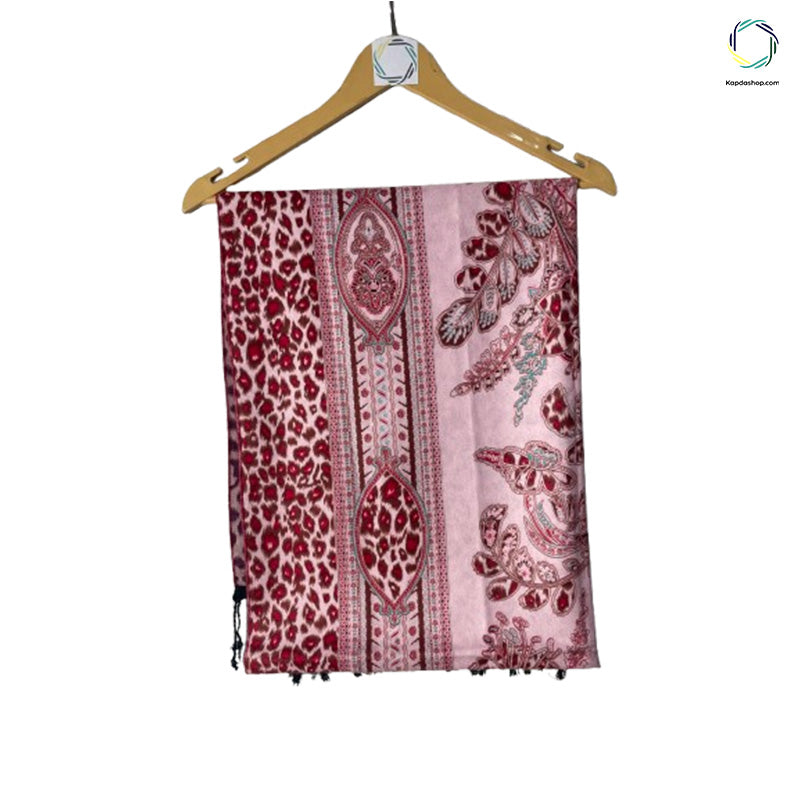 Pink Animal Designed Dual Sided Premium Stole