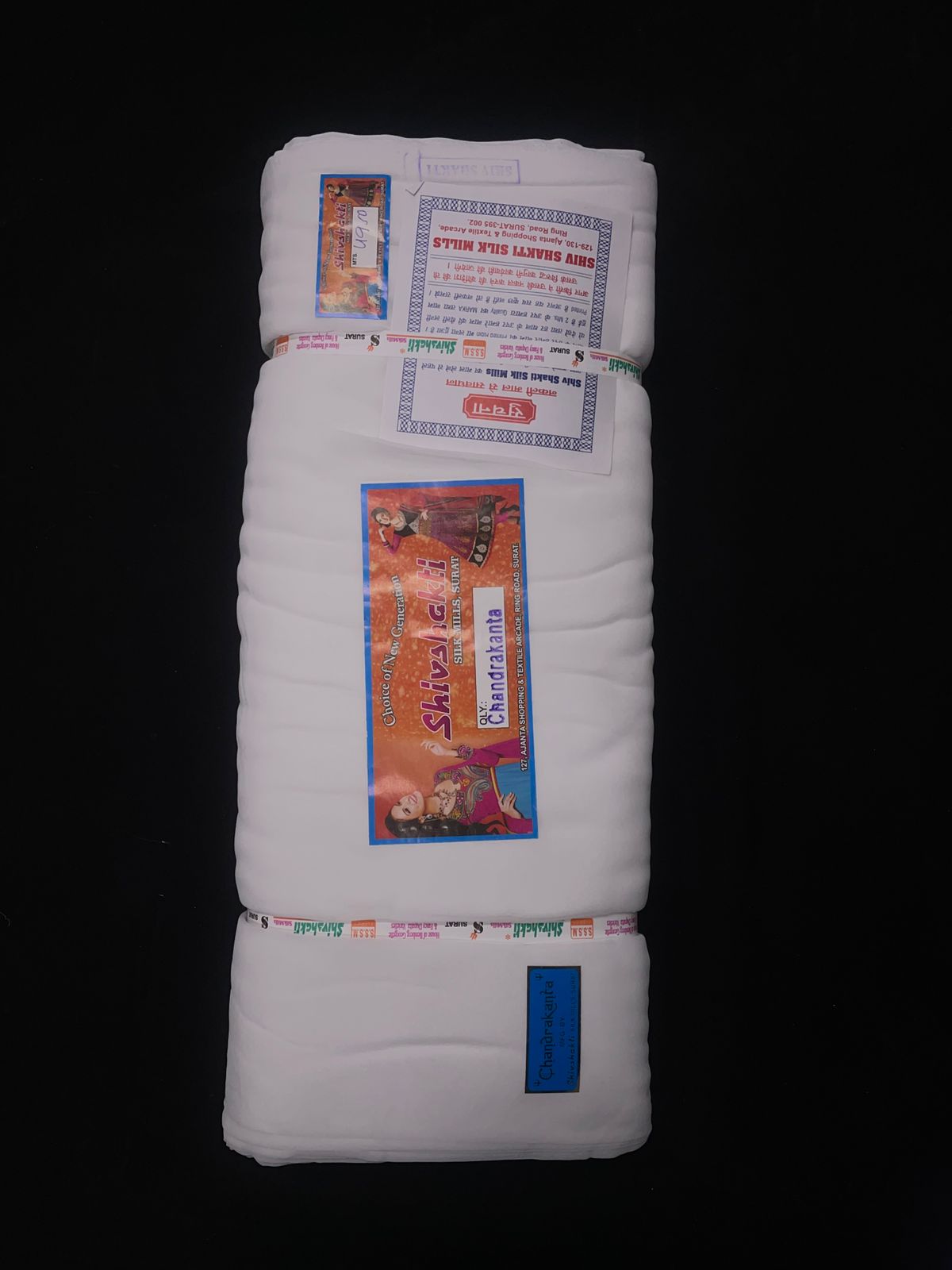 SHIV SHAKTI -  Dyeable Nylone Georgette Chandrakanta Fabric Dyeable Semi